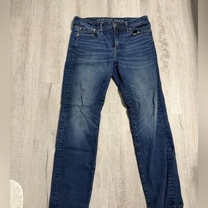 American Eagle Dark Wash Straight/Skinny Jeans